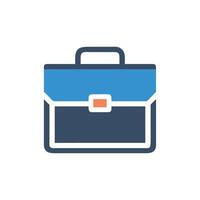 Stylized business briefcase on White Background for professional use vector