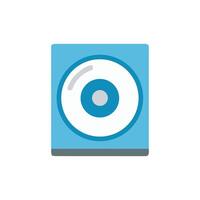 Blue speaker with round design on a White Background vector