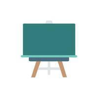 Flat design teal presentation board display on White Background vector
