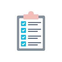 Checklist clipboard illustration depicting task management and organization vector