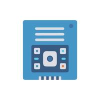 Flat illustration of control panel on White Background vector