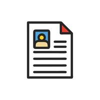 Modern resume document design with basic graphic elements vector