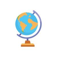 Educational globe icon for geography learning and exploration vector