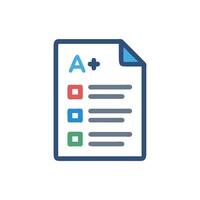 Simple illustration of a perfect grade on a test vector