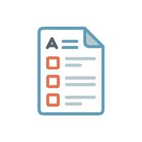 Form checklist document graphic icon style against White Background vector