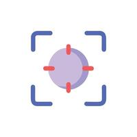 Abstract target mark icon symbol on White Background vector