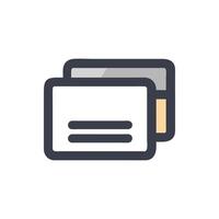 Minimalist stack of documents icon with bold outline stroke vector