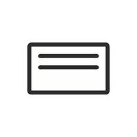 Simple white card mockup with two text lines graphic vector