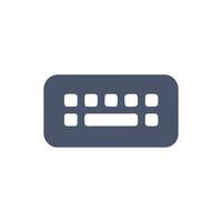 Minimalistic keyboard illustration on White Background in flat style vector