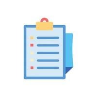 Minimalist checklist icon representing tasks and organization effectively vector