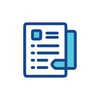 Stylized Icon of File with Attached Document and Data vector