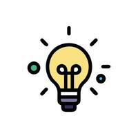 Lightbulb illustration symbolizing innovation and creative idea generation process vector
