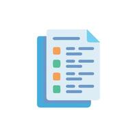 Checklist illustration for tasks, reports, surveys and more vector