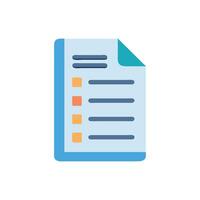 Flat checklist icon illustration for UI or graphic design vector