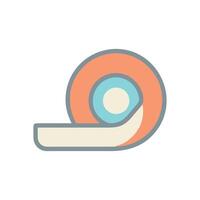 Abstract rounded graphic element on White Background illustration vector