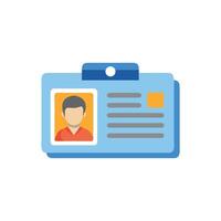 Modern identity card badge on White Background graphic vector