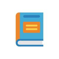 Simple flat book icon on a White Background design vector