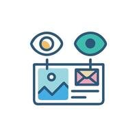 Data Analytics Visualizing Website Metrics and User Engagement Data vector