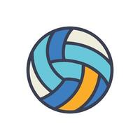 graphic of a volleyball with a White Background vector