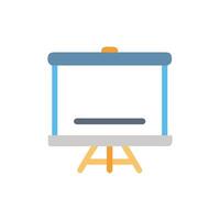 Presentation board mockup icon for business or education usage vector