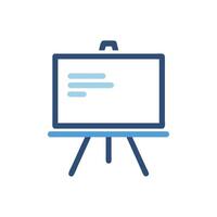 Presentation board illustration on White Background in flat design vector