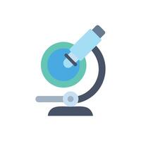 Minimalist microscope illustration on White Background with cool tones vector