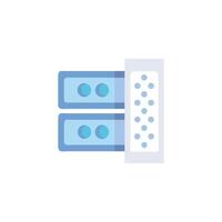 Clean design showing database network cloud storage server connection vector