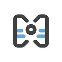 Abstract symmetrical icon of a stylized bow tie shape vector