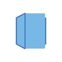 Modern office file folder icon against White Background vector