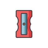 A simple pencil sharpener icon in cartoon style drawing vector