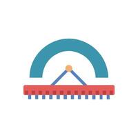 Flat Abstract Icon of Architectural Drafting Tool vector