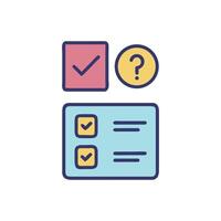 Checklist, Task and Question, Planning Concept, Graphic Resource vector