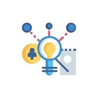 Abstract depiction of innovative ideas and networking concept vector