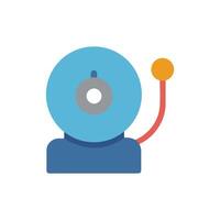Minimalistic school bell icon isolated on a White Background vector