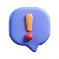 signature mid-century Speech bubble with an exclamation mark. Single-weight stroke, clean lines, flat color with Scalable Design. luxury png