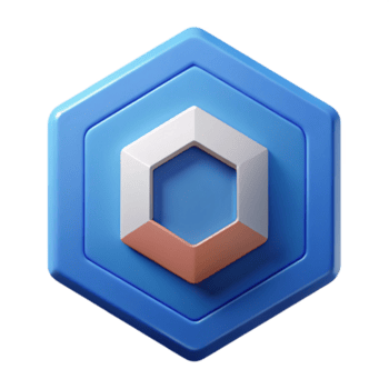 distintivo rústico hexágono logotipo, geométrico projeto, limpar \ limpo linhas, plano cor, com escalável Projeto. nível superior png