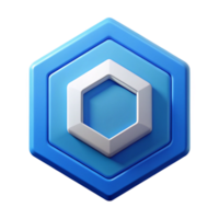 iconic artistic Hexagon logo, geometric design, clean lines, flat color, with Scalable Design. 8K png