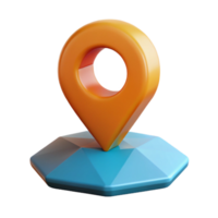 dazzling sought-after Pictogram of a location pin. Geometric shape, symmetrical, with Scalable Design. png