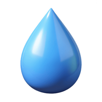 hipnótico tranquilo futurista estilizado água derrubar, limpar \ limpo linhas, mínimo projeto, plano cor, com escalável Projeto. original png