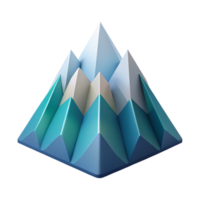 sought-after modern Abstract geometric mountain, symmetrical design, flat color, clean lines with Scalable Design. ultra HD png