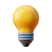 sumptuous organic Stylized light bulb, clean lines, minimal design, flat color, with Scalable Design. masterfully captured png