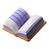 dramático deslumbrante aberto livro com fresco arestas, plano cor, e limpar \ limpo linhas. mínimo Projeto com escalável Projeto. nível superior png