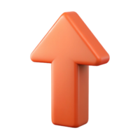 standout modern Upward arrow, symmetrical and geometric, with single-weight stroke. Flat color with Scalable Design. 8K png