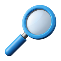 sumptuous energetic elegant Magnifying glass with clean lines and a crisp edge. Minimal, with Scalable Design. high quality png
