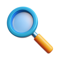 stunning melancholic classic Magnifying glass with clean lines and a crisp edge. Minimal, with Scalable Design. studio quality png