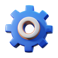 iconic futuristic Gear icon. Symmetrical and geometric, with a single-weight stroke with Scalable Design. studio quality png
