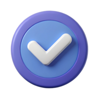 melancholic spectacular Checkmark icon in a circle. Single-weight stroke, flat color, minimal with Scalable Design. top-tier png