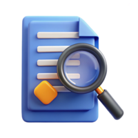 fascinating joyful urban Magnifying glass icon over a document. Crisp edges, scalable design, flat color with Scalable Design. high resolution png