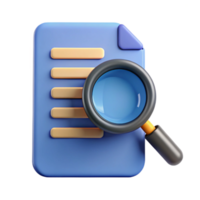 glorious retro Magnifying glass icon over a document. Crisp edges, scalable design, flat color with Scalable Design. impeccable png