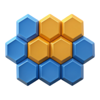 dynamic spectacular Interlocking hexagons creating a honeycomb pattern. Geometric, flat color with Scalable Design. exclusive png